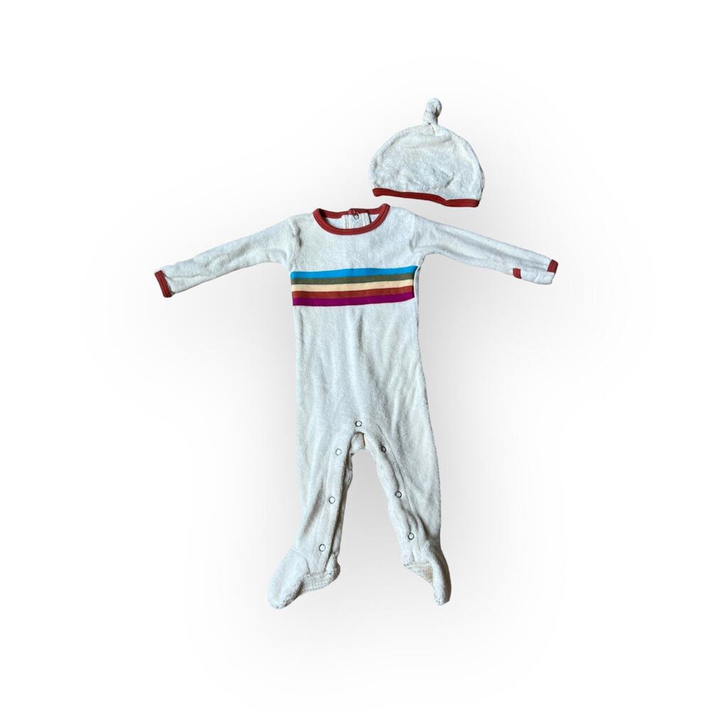 Love'd Baby Terry Sleeper And Hat Set
